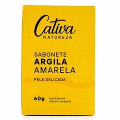 SABONETE NATURAL ARGILA AMARELA PELE DELICADA 60G