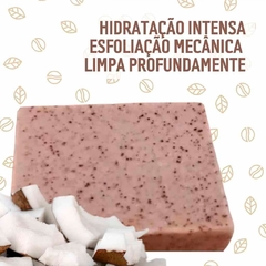 SABONETE SÓLIDO COCO COM CAFÉ 150G ( EMBALAGEM PLANTÁVEL )