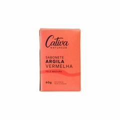 SABONETE NATURAL ARGILA VERMELHO PELE MADURA 60G