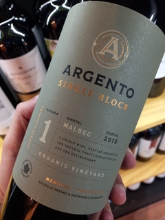 Argento single block malbec altamira organico