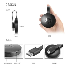 Chrome Cast Adaptador para tv HDMI na internet