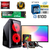 COMPUTADOR GAMER I3 6100 PLACA MÃE DDR4 8GB SSD M2 256GB PLACA DE VIDEO RX 550 4GB 128 BITS MONITOR 19 LED BRX GAMER