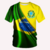 Camiseta Seleção Brasileira - Bandeira 3D