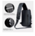 Bolsa de Ombro Antifurto com Carregamento USB - Shopestay