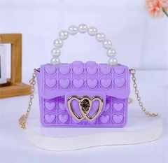 Bolsa pop it con perlas