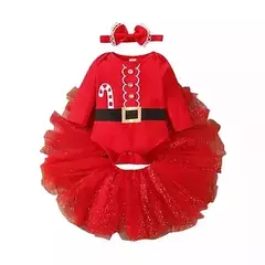 CONJUNTO BASTON TUTU ROJO