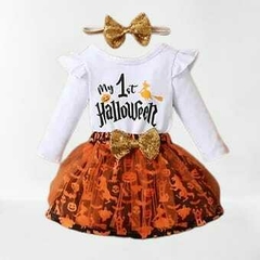 Cconjunto mi primer halloween naranja