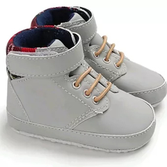 Bota gris suela blanda