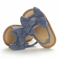 Sandalias moño azul - comprar en línea