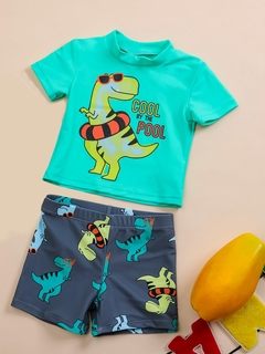 Traje de baño dino salvavidas