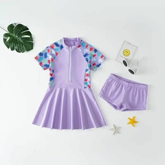 Traje de baño vestido morado