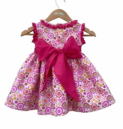 Vestido rosa con flores estilo español - comprar en línea