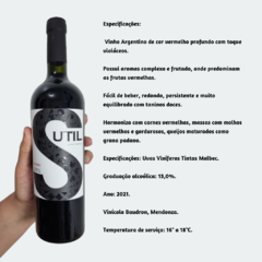 Sutil H. V. - Vinho Tinto Fino Seco Malbec - 750ml / 2021 / Argentina - comprar online