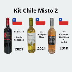 Kit Chile Misto 2 (Chilano Red Blend - Tinto, Chilano - Branco, La Moneda Reserva 2018 - Rosé)