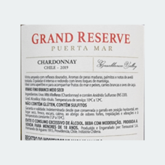 Grand Reserve Puerta Mar Chardonnay - Vinho Fino Branco Meio Seco – 750ml / 2019 / Chile na internet