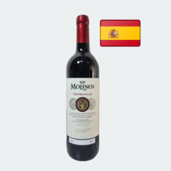 Los Molinos Valdepenas Tempranillo (DOC) - Vinho Fino Tinto Meio Seco - 750ml / Espanha