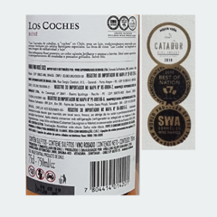 Los Coches Cabernet Sauvignon e Merlot - Vinho Fino Rosé Seco - 750ml - 2019/Chile na internet