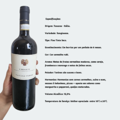 Chianti Natale Verga Sangiovese (DOCG) - Vinho Fino Tinto Seco - 750ml / 2020 / Itália - comprar online