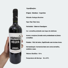 Hormiga Negra Cabernet Sauvignon - Vinho Fino Tinto Seco – 750ml / 2021 / Mendoza-Argentina - comprar online