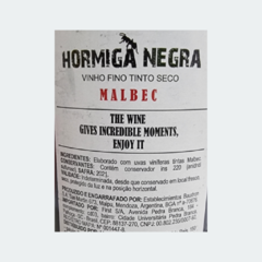 Hormiga Negra Malbec - Vinho Fino Tinto Seco – 750ml / 2021 / Argentina na internet