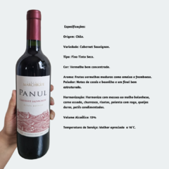 Panul Viñedos Marchigue - Cabernet Sauvignon - Vinho Fino Tinto Seco - 750ml / 2019 / Chile - comprar online