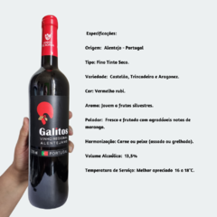 Galitos Alentejano - Castelão, Trincadeira e Aragonez - Vinho Fino Tinto Seco - 750ml / 2019 / Portugal - comprar online