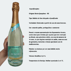 Espumante Aurora 0,0% (Zero Álcool) - Bebida de Uva Adoçada e Gaseificada - 750ml / Brasil - comprar online