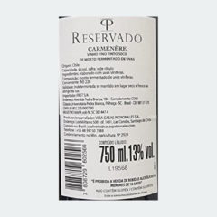 Casas Patronales Reservado Carménère - Vinho Fino Tinto Seco - 750ml - 2021 / Chile na internet