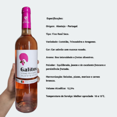 Galitos Alentejano - Castelão, Trincadeira e Aragonez - Vinho Fino Rose Seco - 750ml / 2020 / Portugal - comprar online