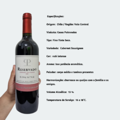 Casas Patronales Reservado Cabernet Sauvignon - Vinho Fino Tinto Seco - 750ml - 2021 / Chile - comprar online