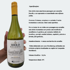 Miolo Reserva Chardonnay - Vinho Fino Branco Seco - 750ml / 2021 / Brasil - comprar online