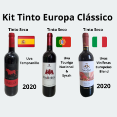 Kit Tinto Europa Clássico (Belo, Pauliteiros, SanLeo)