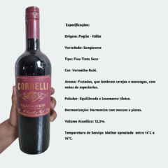 Corbelli Sangiovese - Vinho Fino Tinto Seco - 750ml / 2018 / Puglia-Itália - comprar online