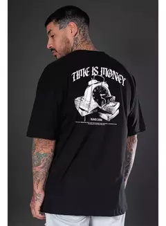 CAMISETA BLACK TARG OVER TIME IS MONEY MC - comprar online