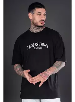 CAMISETA BLACK TARG OVER TIME IS MONEY MC