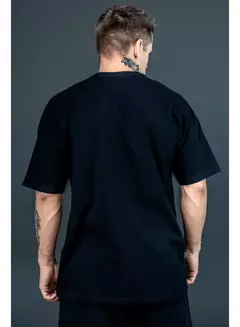 CAMISETA BLACK TARG OVER BLACK COTTON MC - Ethnos Streetwear