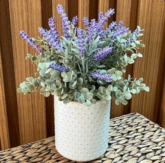 Arranjo de Lavanda em Ceramica