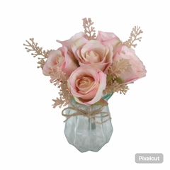 Arranjo Decorativo com Mini Rosas na internet