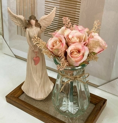 Arranjo Decorativo com Mini Rosas - comprar online