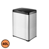 Lixeira retangular, Aço Inox, 40L, com sensor de proximidade GH121