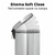 Kit lixeira de banheiro 5 L com fechamento suave da tampa + escova sanitária - aço inox - GH112 na internet