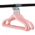 Cabide infantil Slim Velvet veludo rosa revestido 18x28cm GlobalMix - pack 10 Und. - GH307 na internet
