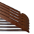 Cabide de madeira vintage mogno com silicone antideslizante - 44cm - pack 5 und - GH313 - Globalmix