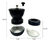 Moedor de café manual ajustável para grãos GH225 + 2 recipientes vidro - loja online