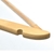 Cabide de madeira marfim natural com silicone antideslizante - 44cm - pack 5 und - GH312 na internet