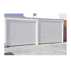 Puerta de Garage de alta calidad, Lisa color blanco 18X7 pies, AISLADA, Estilo Americana. (copia)