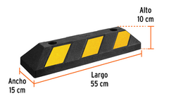 Tope de 55 cm para estacionamiento