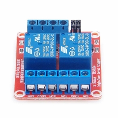 Modulo Semaforo de relé de 2 canales CC 24 V con optoacoplador aislado nivel alto y bajo H/L módulo de disparo activado por CC 24 V - comprar en línea