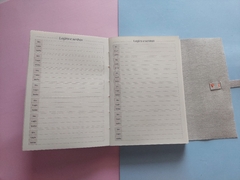 Planner 2025 costurado capa corino - comprar online