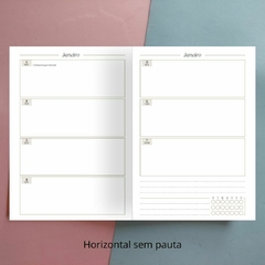 Planner 2025 costurado capa corino - loja online